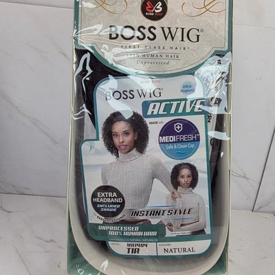Bobi Boss Boss Wig Active Tia MH1404 Natural Hair Wig Headband Included - Image 1 of 4