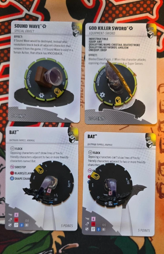 LOTE DE EQUIPO HEREDADO LINTERNA HEROCLIX ESPADA ASESINA DIOS Foto 1 de 1