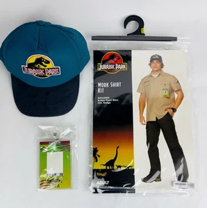 Geist Halloween Erwachsene Jurassic Park Arbeitsshirt Kit nur Zubehör *KEIN SHIRT* - Bild 1 von 5