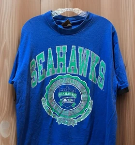 Camiseta De Colección Años 90 Nuez moscada NFL Seattle Seahawks Equipo Azul Para Hombre Grande EE. UU. - Imagen 1 de 9