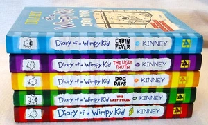 DIARY OF A WIMPY KID HARDCOVER BOOKS 2-6 By JEFF KINNEY - Picture 1 of 6