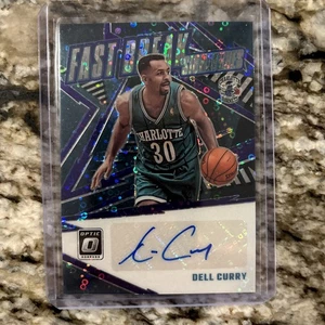 2023-24 Donruss Optic DELL CURRY Fast Break Signatures Disco Prizm Auto Hornets - Picture 1 of 2