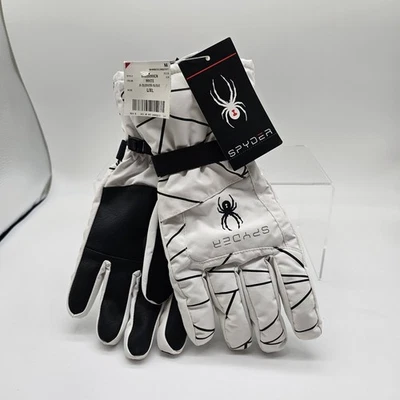 Guantes de esquí para nieve blancos aislados ilimitados SPYDER para mujer talla L/XL  Foto 1 de 4