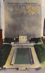 GA ~ GEORGIEN ~ ATLANTA ~ STEINBERG ~ VORGESCHLAGENES DESIGN DES KONFÖDERIERTEN GEDENKMALS - Bild 1 von 3