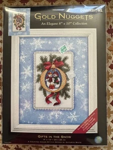 Gifts in the Snow - Dimensions Gold Nuggets - Cross Stitch KIT - NEW - Picture 1 of 3