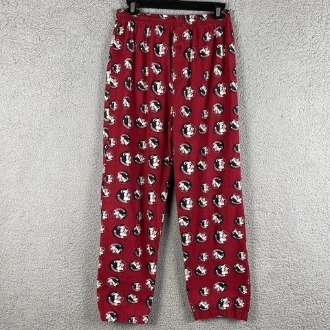 Sideline Apparel Florida State University Seminoles Mens Pajama Bottoms Size S Cover