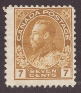 1912 Canada Sc# 113 - 7¢ KGV, Admiral of the Fleet. MH - Picture 1 of 1
