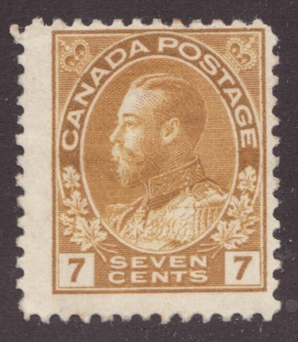 1912 Canada Sc# 113 - 7¢ KGV, Admiral of the Fleet. MH  - Image 1 of 1