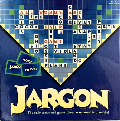 JARGON - Crossword Board Game 2003 Friendly Games 100% Complete EUC - Image 1 of 4