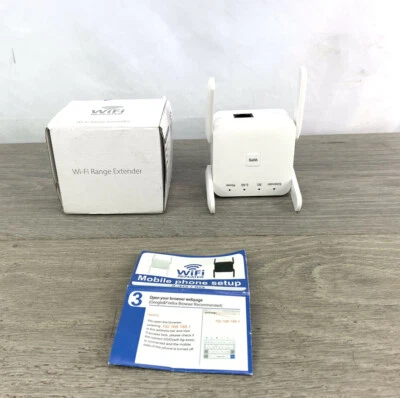 Wireless Range Extender WiFi Repeater Signal Booster Network Router 300mbps NEW - Image 1 of 3