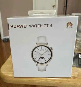 HUAWEI WATCH GT 4- 41mm White-WHITE LEATHER-AMAZING PRICE -SAME DAY SHIPPING - Picture 1 of 4