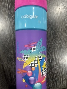 Cool Gear 24 Oz Plastic Retro Squishy Water Bottle Foam Grip Straw - Picture 1 of 2