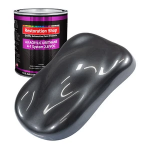 Restoration Shop Gunmetal Grey Metallic Acrylic Urethane Gallon Only Auto Paint - Picture 1 of 5