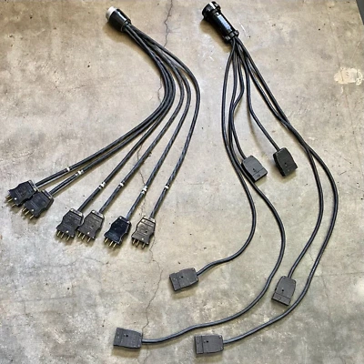 Socapex 19-pin to Stagepin Break-Out & 12 awg Break-In Fanout Combo Cables Set - Image 1 of 4