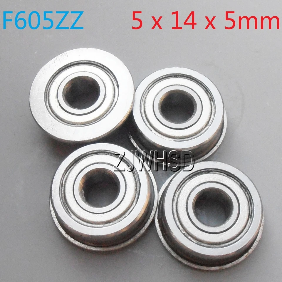 4pcs F605zz Sealed Flange Bearing 5 x 14 x 5 mm for TAMIYA TRAXXAS RC Hobby DIY - Image 1 of 1