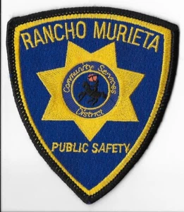 Rancho Murieta Public Safety, California Shoulder Patch V1 - Picture 1 of 2