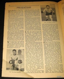 JOE LOUIS vs TONY GALENTO 1939 PRE-FIGHT PICTORIAL & ANALYSIS BOXING PATHFINDER - Picture 1 of 2