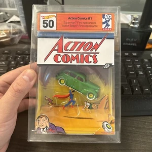 SDCC 2018 Mattel Hot Wheels Esclusiva Superman Action Comics 1# DC - Foto 1 di 5