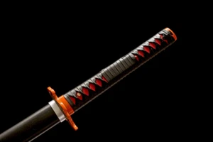 Black Anime Sword, Japanese Samurai Sword, Real Handmade anime Katana - Picture 1 of 6