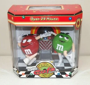 Quasi come nuovo!! Nuovo!! Distributore di caramelle vintage M&M's "Rock n Roll Cafe" JUKEBOX SENZA CARAMELLE! - Foto 1 di 6