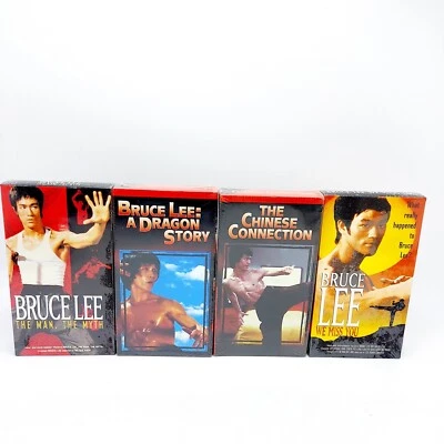 Bruce Lee VHS Lot Sealed RARE The Man The Myth Dragon Story Chinese Connection++ - Imagem 1 de 4