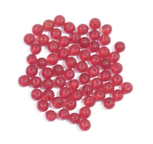 Glass Beads:4mm: Red: Pack of 90 Pieces - CF01\45403 - The Craft Factory - Picture 1 of 1