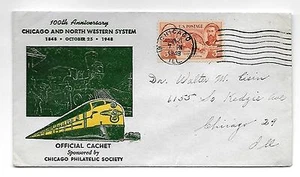 CF10 Chicago & North Western System 100th Aniv. 1948 offizielles Siegel - Bild 1 von 1