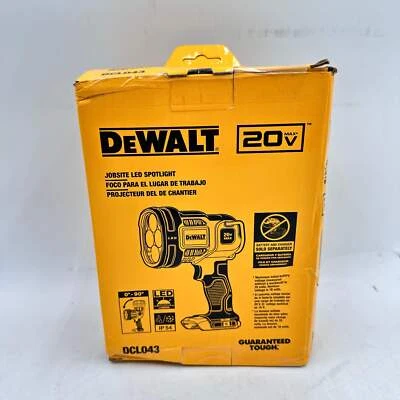 New DeWalt DCL043 20V MAX Jobsite LED Spotlight - Image 1 of 4