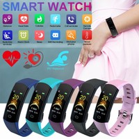 Smart Watch Blood Pressure Monitor Bracelet Fitness Tracker Heart Rate Wristband