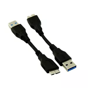 10pcs 10cm USB 3.0 A Male to Micro B Male 10 Pin Adapter High Speed Cable Cord - Picture 1 of 10