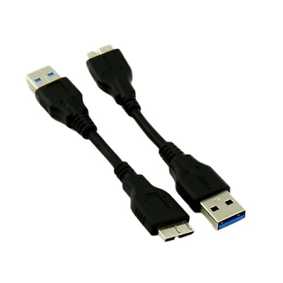 10pcs 10cm USB 3.0 A Male to Micro B Male 10 Pin Adapter High Speed Cable Cord - Image 1 of 4