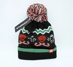 MAGPUL UGLY CHRISTMAS BEANIE HAT/CAP FACTORY RED/GREEN/BLACK SKULL/CANDY CANES - Picture 1 of 7