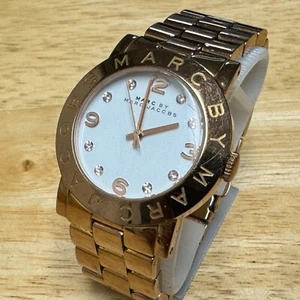 Marc Jacobs Quartz Watch MBM3077 Unisex Rose Gold Tone Steel New Battery 6.5" - Picture 1 of 6