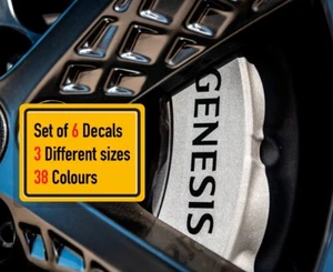 6 x Genesis Wings (Different Style) Brake Caliper Decal - Picture 1 of 10