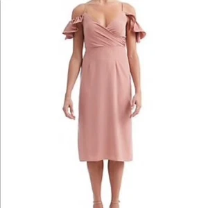 Paper Crown Anthropologie Off The Shoulder Cold Pink Mauve Sheath Dress 0 NWOT - Picture 1 of 1
