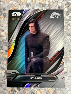 2024 Topps Chrome Black Star Wars - 52 - Kylo Ren - Refractor /199 - Image 1 of 3
