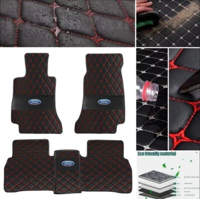 For Ford F250 Crew Cab Car Floor Mats Custom Waterproof Cargo Liners Carpets - Image 1 of 4