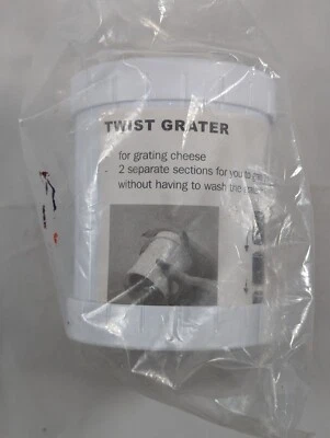 Rallador giratorio para queso - Portátil con 2 compartimentos - Nuevo en paquete Foto 1 de 3