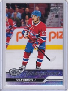 2023-24 UPPER DECK YOUNG GUNS SERIES 1 ROOKIE #234 CANADIENS SEAN FARRELL