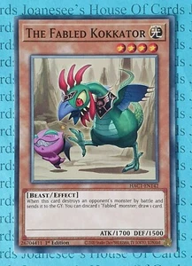 Tarjeta Yu-Gi-Oh The Fabled Kokkator HAC1-EN142 1a Edición Nueva - Imagen 1 de 3