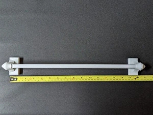 Magnetic Curtain Rods for Metal Doors - White - Adjustable - Picture 1 of 6