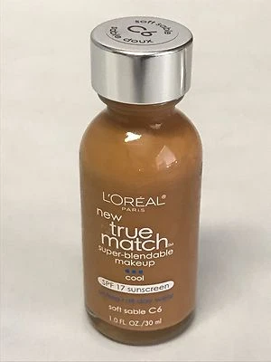 L'OREAL PARIS NEW TRUE MATCH SUPER - BLENDABLE MAKEUP ~ C6 Soft Sable - Image 1 of 3