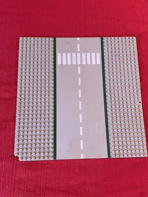 Vintage REAL 1978 LEGO Base Plate #553 Straight Road Plates Crosswalk 10” x 10” - Image 1 of 3