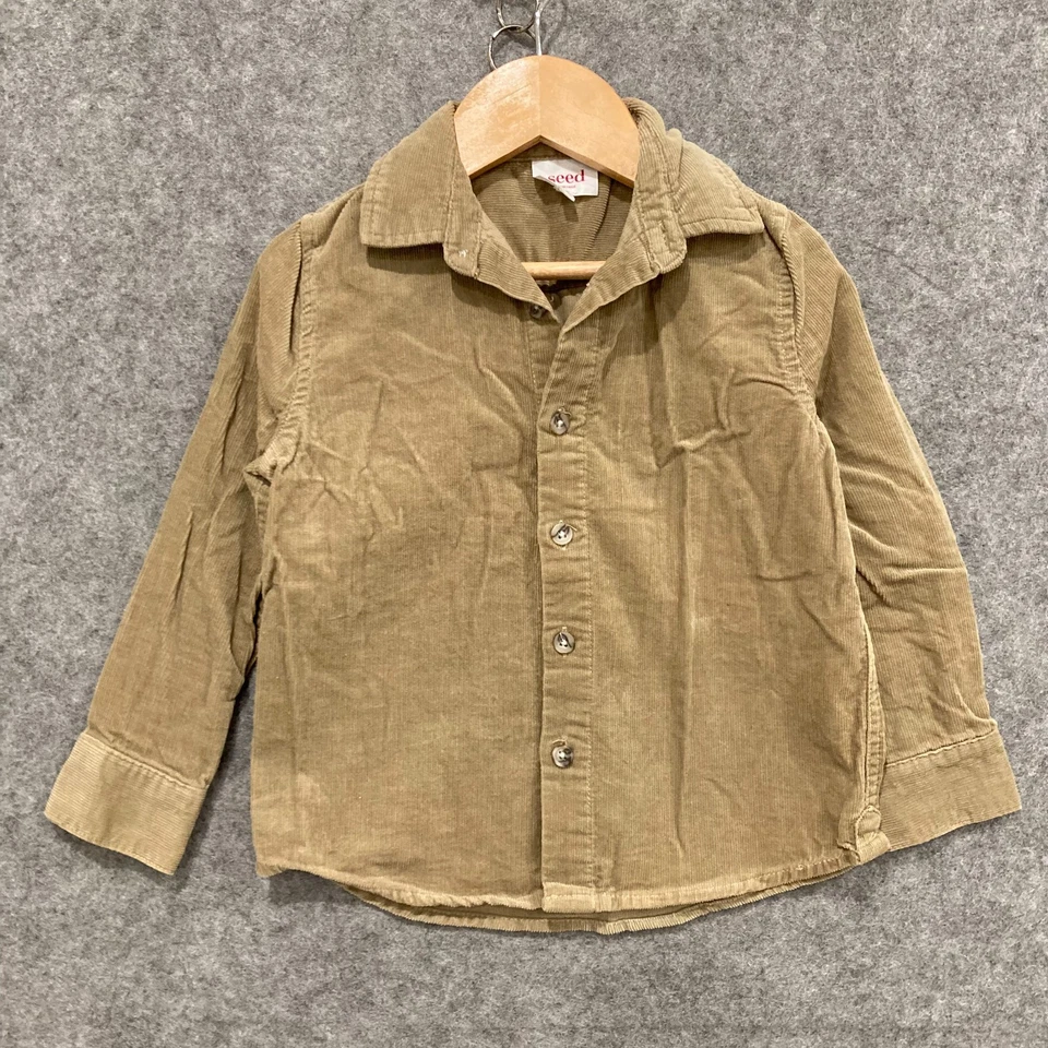 Camisa Seed Heritage Niños Talla 4 Años Pana Botón Manga Larga Algodón 32735 Foto 1 de 4