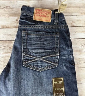 Stetson Men's 1520 Straight Leg Western Jeans NWT 1520-4066 - Image 1 of 3
