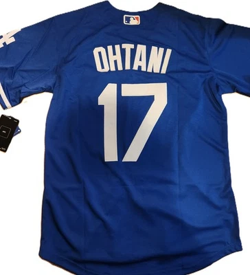NWT youth customized Dodgers #17 Shohei Ohtani size S-XL cream/blue edition *new - Image 1 of 4