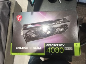 WORKING MSI NVIDIA GEFORCE RTX 4080 SUPER GAMING X SLIM 16GB 2610 MHz GDDR6X - Picture 1 of 19
