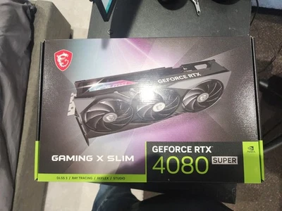 WORKING MSI NVIDIA GEFORCE RTX 4080 SUPER GAMING X SLIM 16GB GDDR6X 256 BITS - Image 1 of 4
