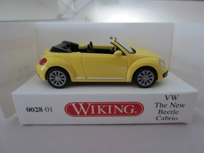 WIKING 0028 VOLKSWAGEN EL ESCARABAJO en modelo AMARILLO es PLÁSTICO - HO o escala 1:87 Foto 1 de 2