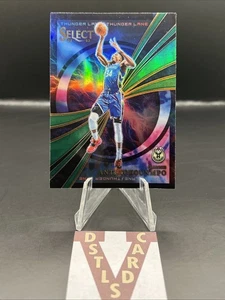 22/23 Panini Select - GIANNIS ANTETOKOUNMPO THUNDER LANE GREEN PRIZM #13 - Picture 1 of 3
